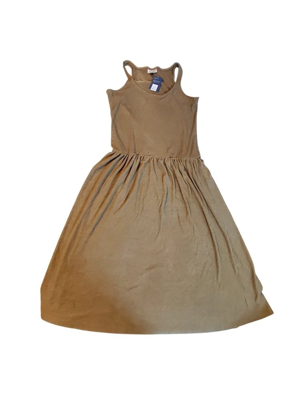 Universal Thread Brown Ribbed Sleeveless Maxi Dress  Eco-friendly materials  L